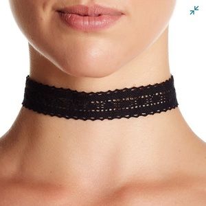 Nordstrom Black Lace Choker
